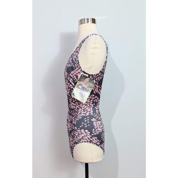 Catalina Gray/Pink Swimsuit NOS - Picture 3 of 7